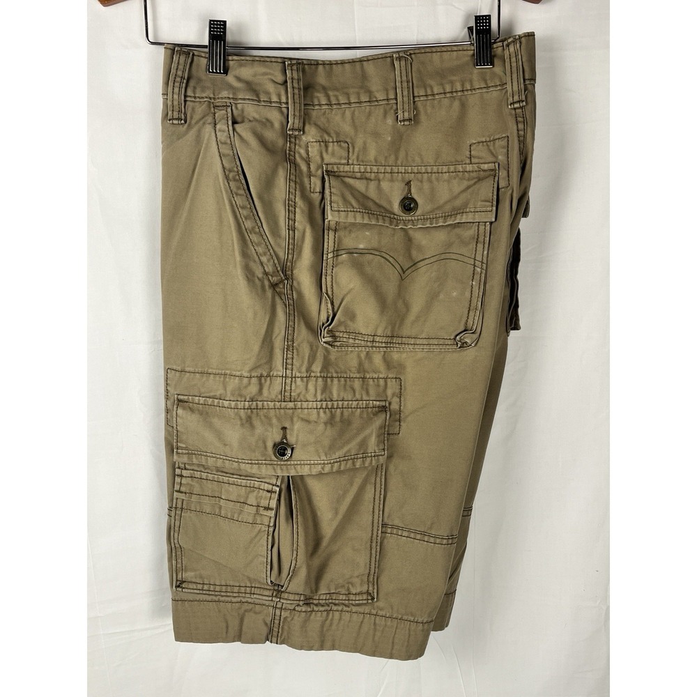 Levi's Men's Two Horse Brand Cargo Shorts Men's Sz 32 Tons Of Pockets White Tab
